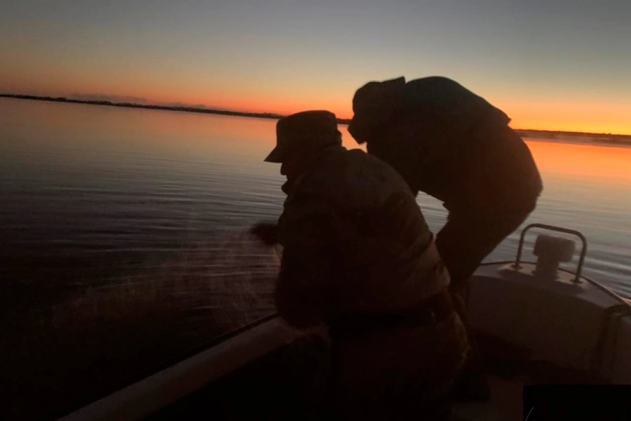 Operativo policial en el r&iacute;o Uruguay y El Palmar (foto Polic&iacute;a de Entre R&iacute;os)