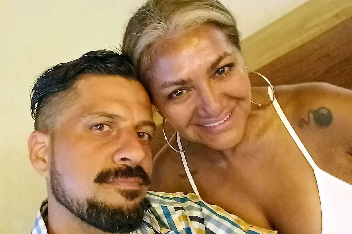 Gladys la Bomba Tucumana con su novio