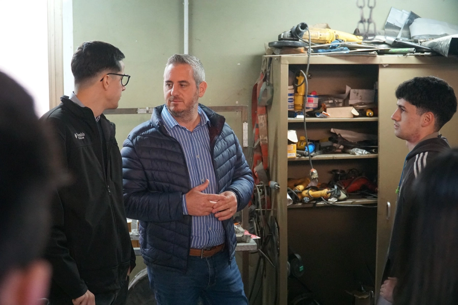 El intendente Walser destac&oacute; la articulaci&oacute;n con el sector privado (foto Municipalidad de Col&oacute;n)