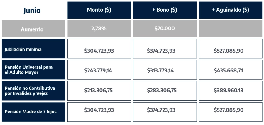 Montos que pagará Anses en junio. Elonce