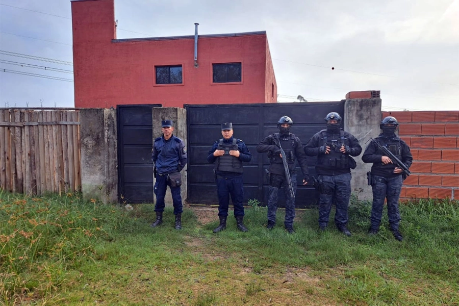 Allanamientos en Concordia. Foto: Concordia Policiales