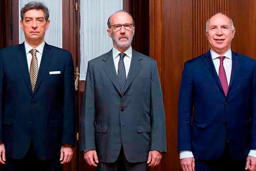 Los jueces que resolvieron el fallo.
