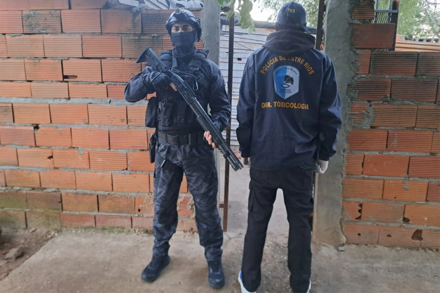 Allanamiento en Concordia. Concordia policiales