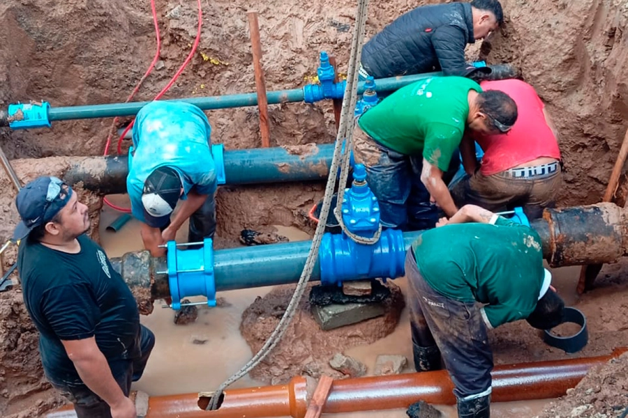 Uno de los lugares de trabajo.