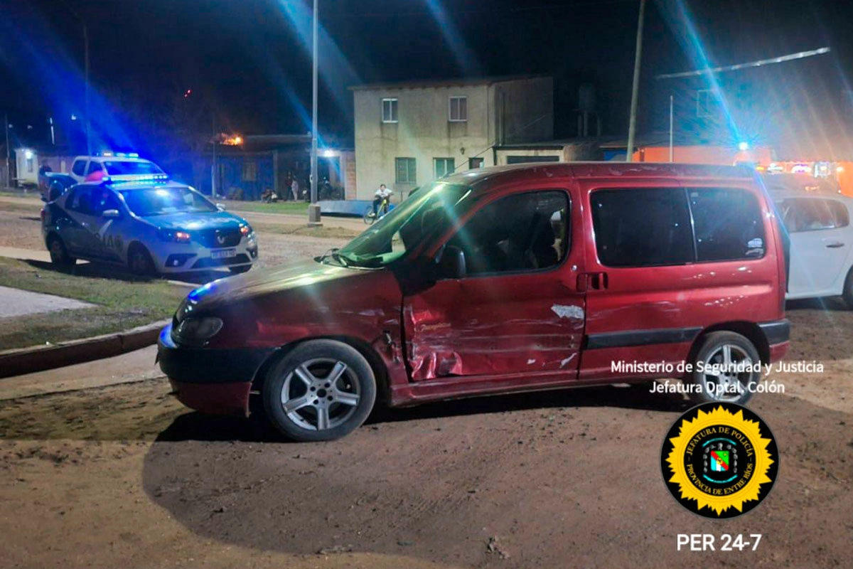 El impacto en el utilitario.