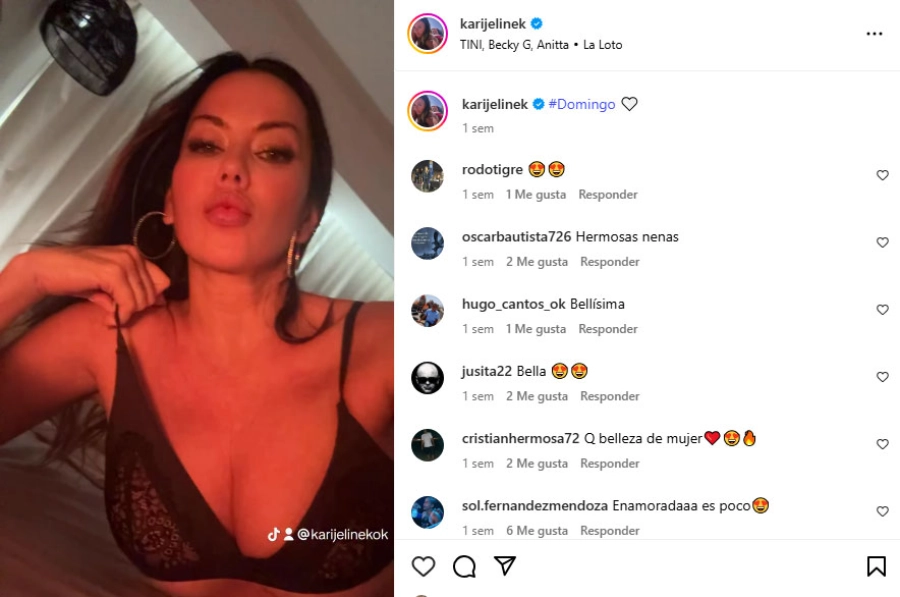 Karina Jelinek en Instagram.