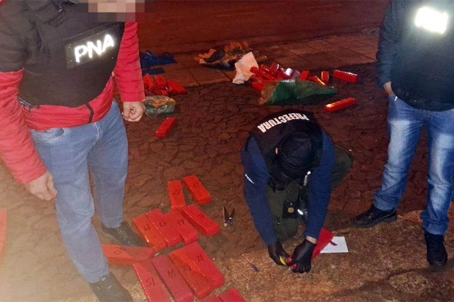 Secuestraron droga en Misiones. Foto: Prefectura