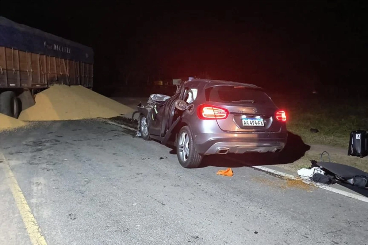 El choque ocurrió en la ruta 88, en el acceso a Miramar El choque ocurrió en la ruta 88, en el acceso a Miramar