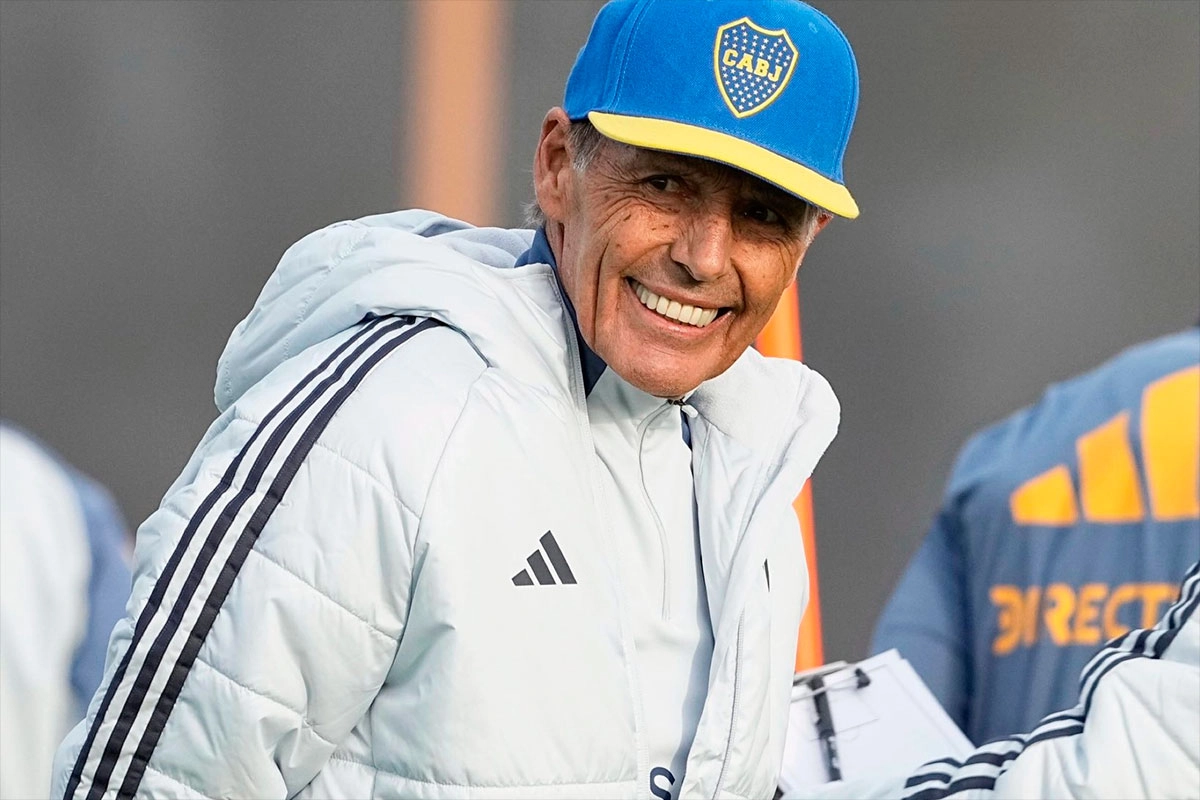 El DT de Boca. El DT de Boca.