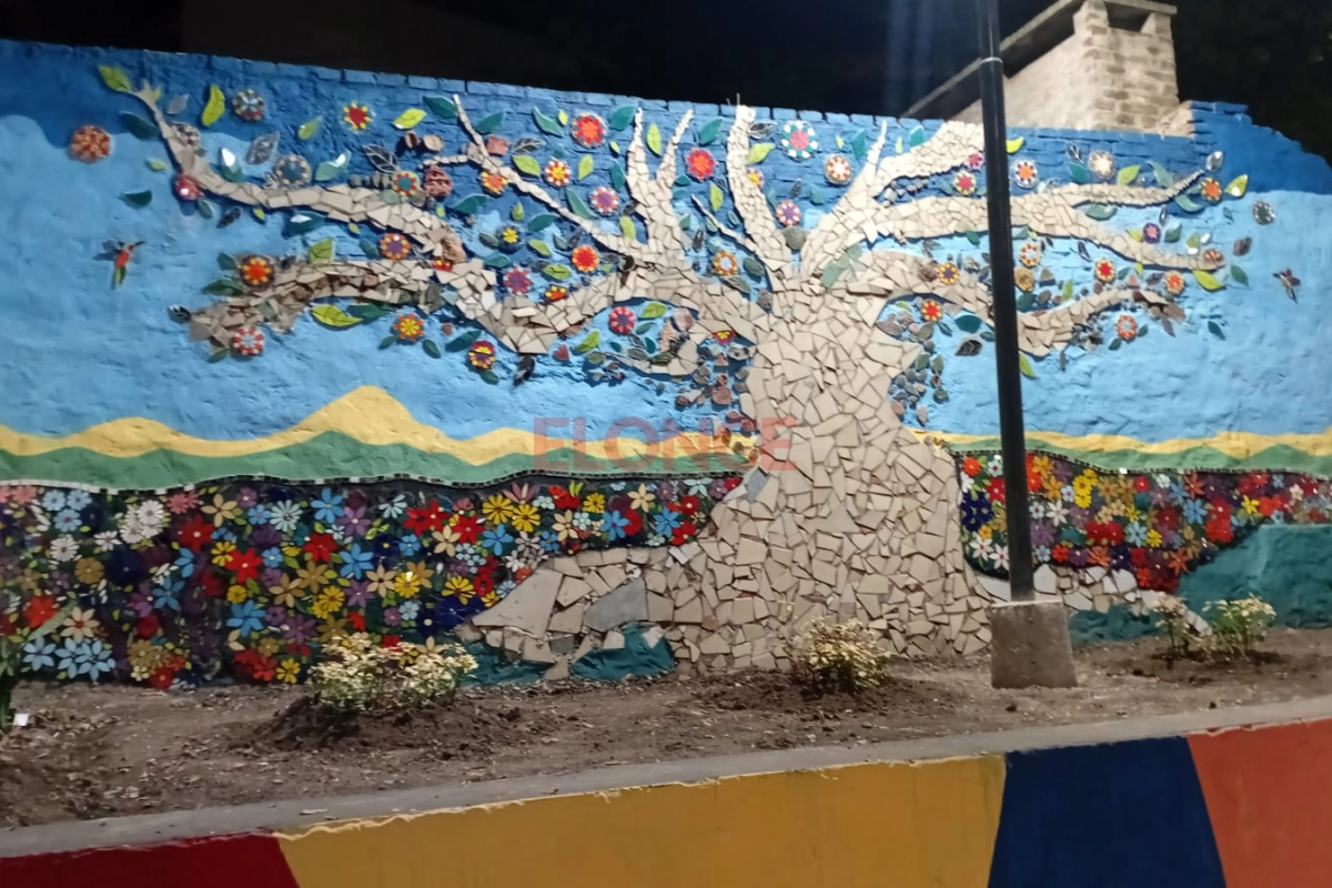 Así quedó el mural. Así quedó el mural.