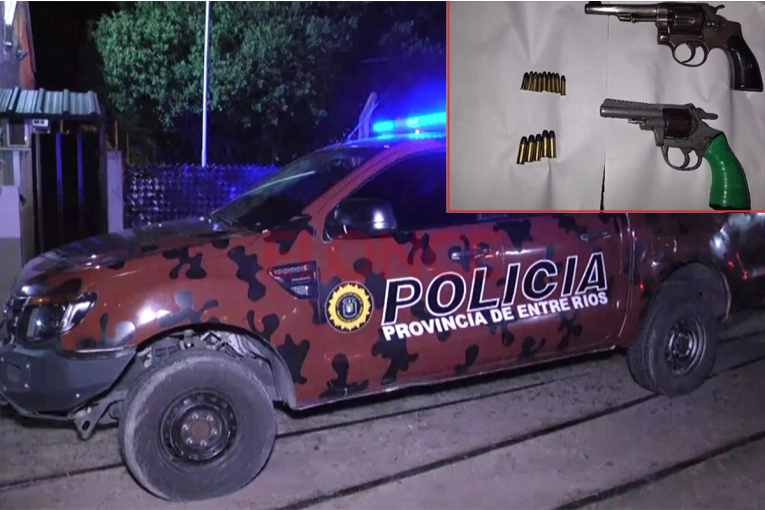 Detuvieron a un hombre y le secuestraron dos armas de fuego con municiones