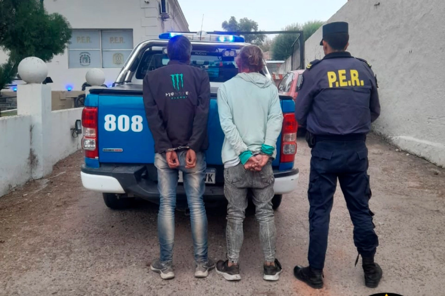Detenidos por violento asalto en Paraná (foto Policía de Entre Ríos)