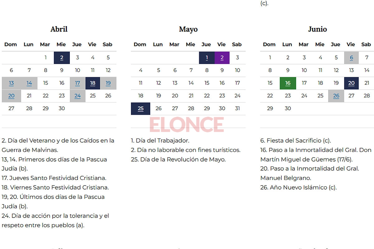 Feriados Feriados
