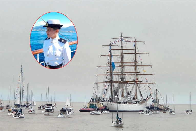 Orgullo entrerriano en la Armada: una joven de Hernandarias integra la tripulación de la Fragata Libertad