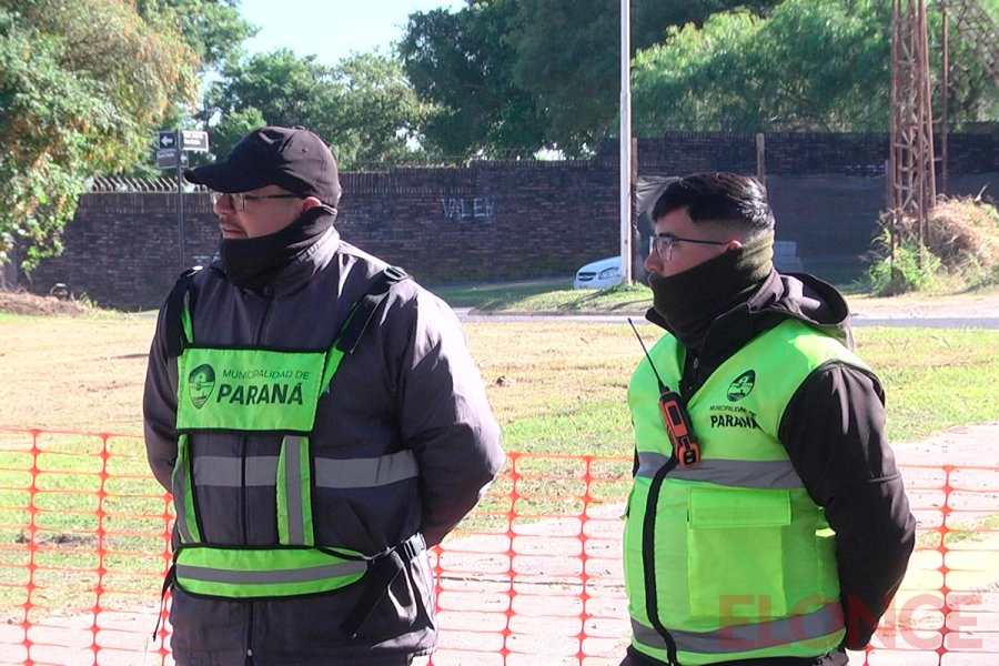 Dispusieron cortes de tr&aacute;nsito por obras en la futura Plaza Borges de Paran&aacute; (foto Elonce)
