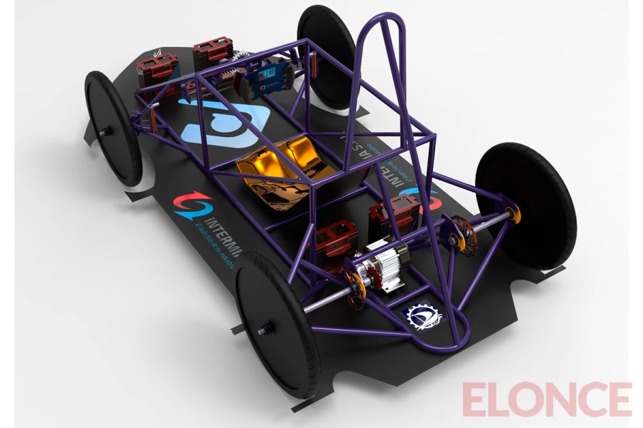 El auto el&eacute;ctrico de la Escuela T&eacute;cnica N&deg;1 de Paran&aacute; (foto Elonce)