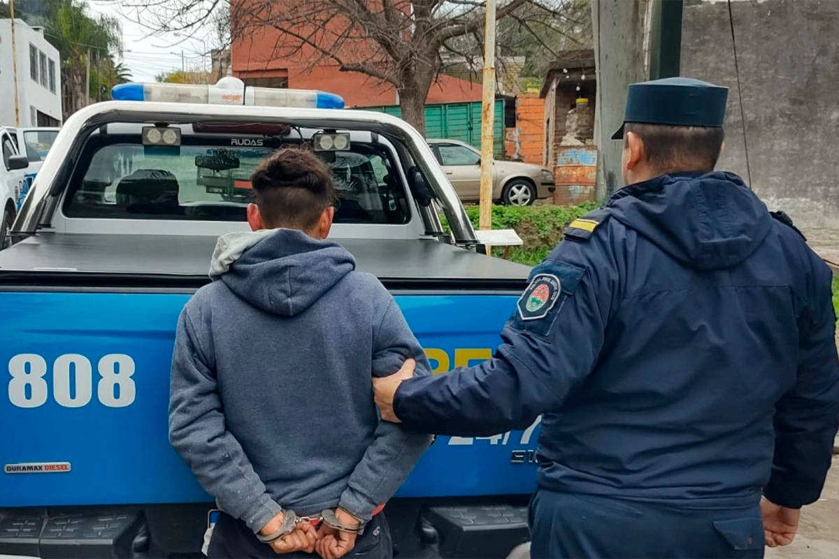 Detenido tras robar luminaria de una casa Detenido tras robar luminaria de una casa