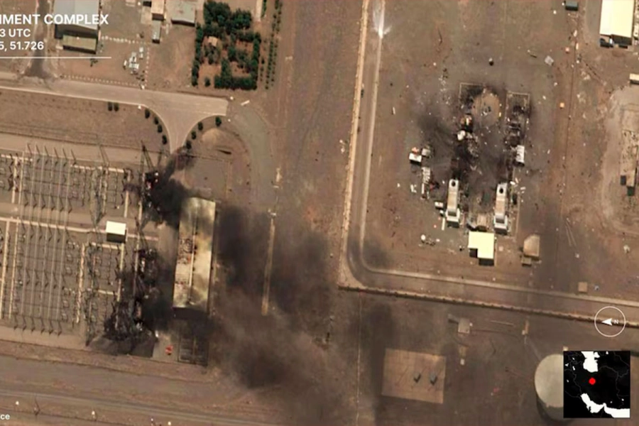 Daños en la planta de enriquecimiento de uranio de Natanz.