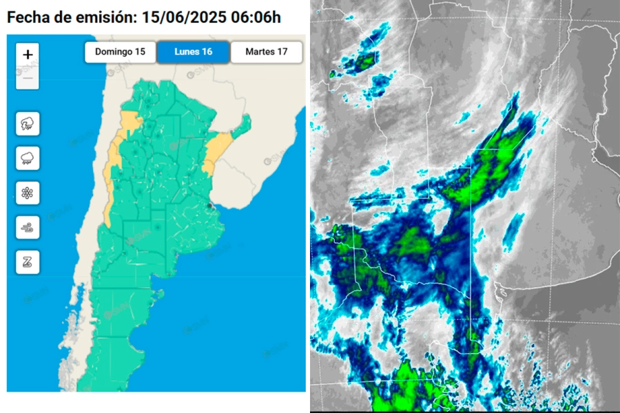 Rige alerta por tormentas para el noreste entrerriano