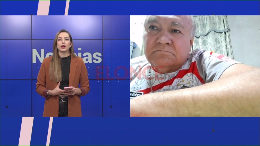 El simpatizante de Patronato dialog&oacute; con Araceli Sosa, conductora de Noticias a la Noche. Foto: Elonce.