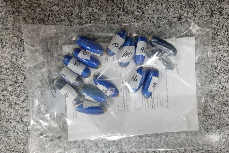 C&aacute;psulas con coca&iacute;na. Gendarmer&iacute;a Nacional