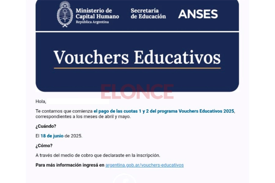 El mail que envi&oacute; ANSES a los beneficiarios