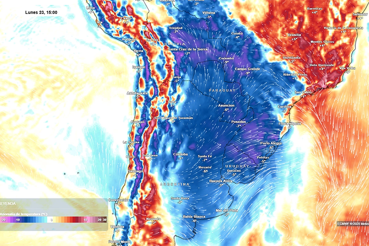 Frío polar para los primeros días del invierno
