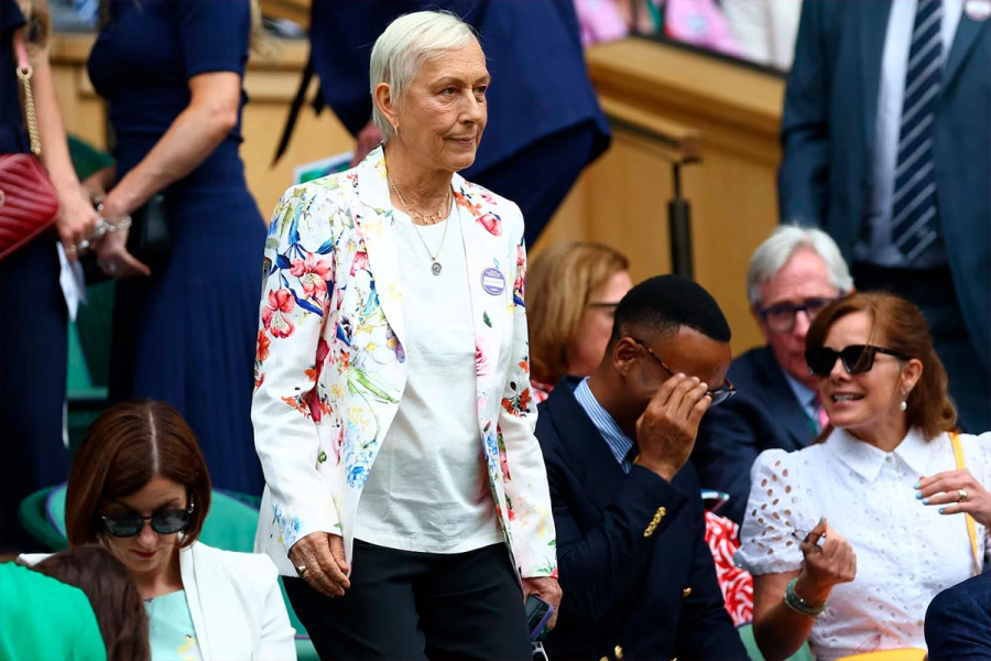 La extenista antes del partido final individual femenino entre Barbora Krejcikova de la República Checa y Jasmine Paolini de Italia. (Foto: Reuters)