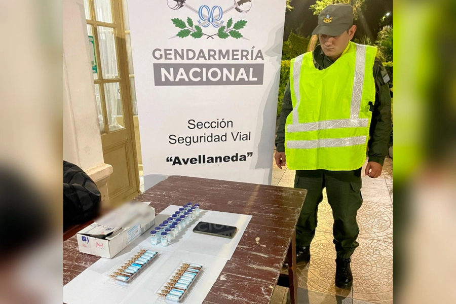 Ruta 11: detuvieron a un pasajero que transportaba ampollas de Fentanilo y Remifentanilo