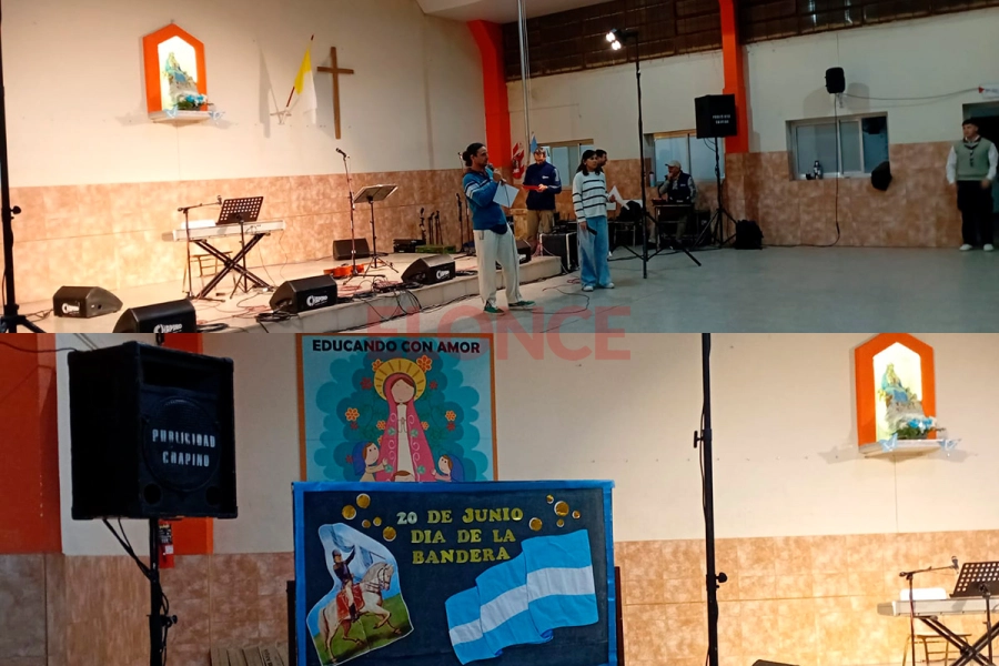 Peña folcl&oacute;rica del Grupo Scout Juan Pablo II en Paran&aacute; (foto Elonce)