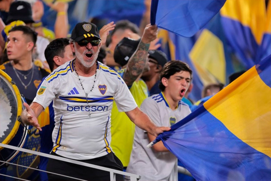 Hinchas de Boca Juniors. (Imagn Images via Reuters).