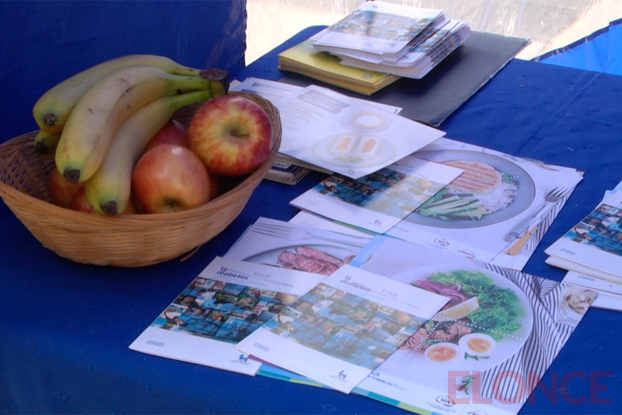 Realizaron controles gratuitos de glucemia en la Plaza 1&ordm; de Mayo