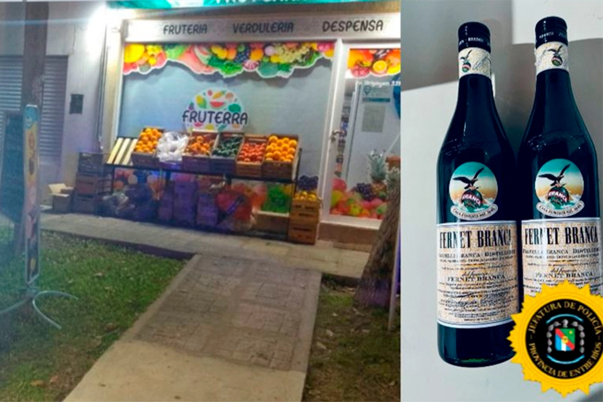Robó dos botellas de fernet Robó dos botellas de fernet