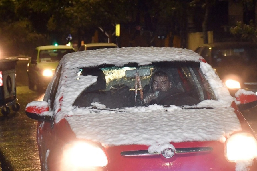 Imagen de una nevada de años anteriores. Foto: Clarín.