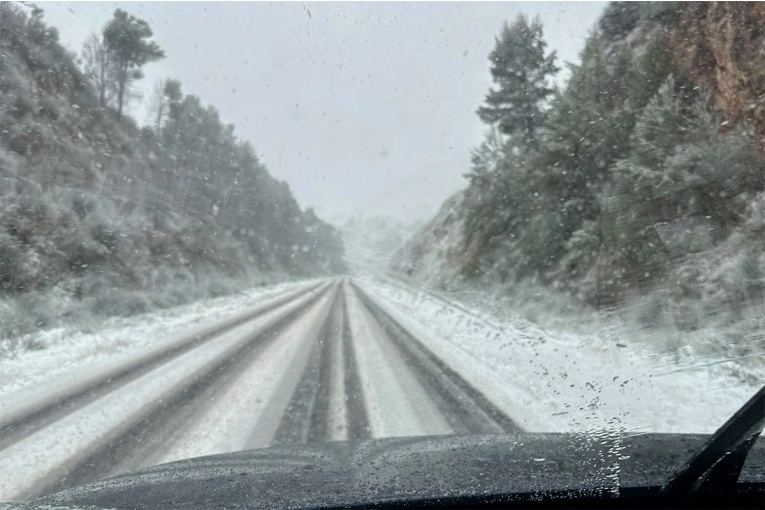 Avanza la ola polar: nevó en el centro bonaerense y pronostican fuertes heladas en Paraná
