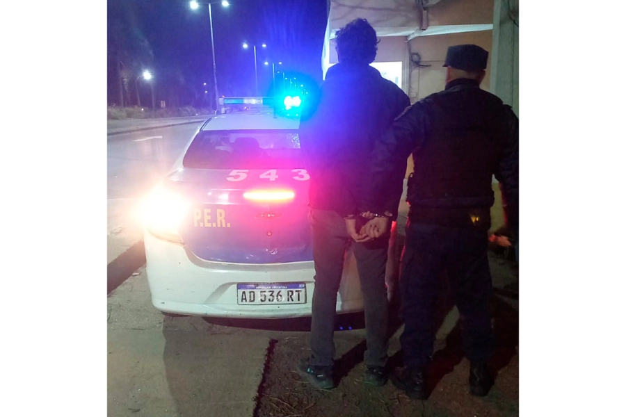 Detenido en Paran&aacute; (foto Polic&iacute;a de Entre R&iacute;os)
