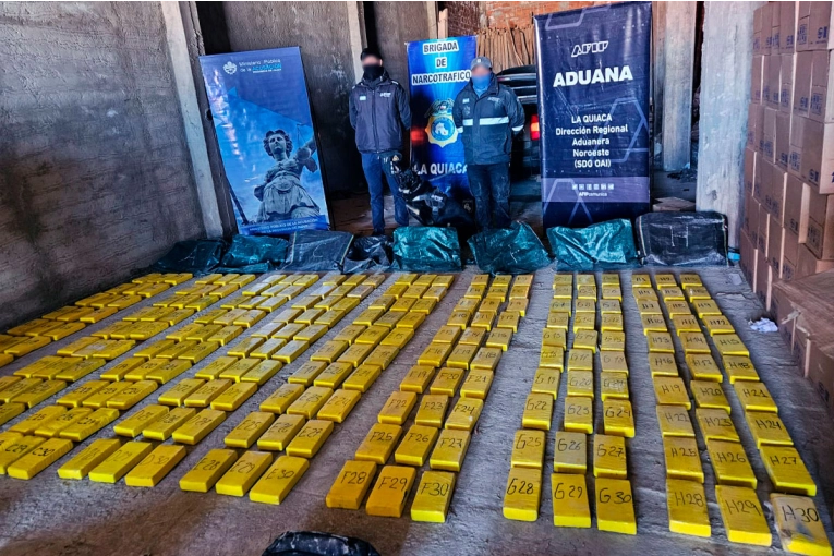 Secuestraron 479 kilos de cocaína en operativo sobre Ruta 9 y allanamientos en Jujuy