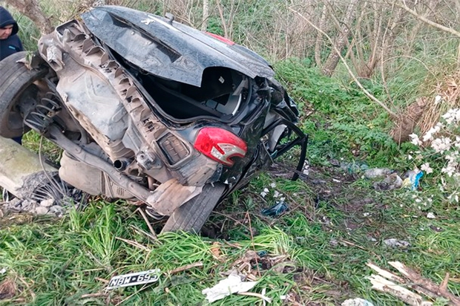 Tr&aacute;gico accidente en Ruta 88. Foto Pablo Funes / @dronmardelplata