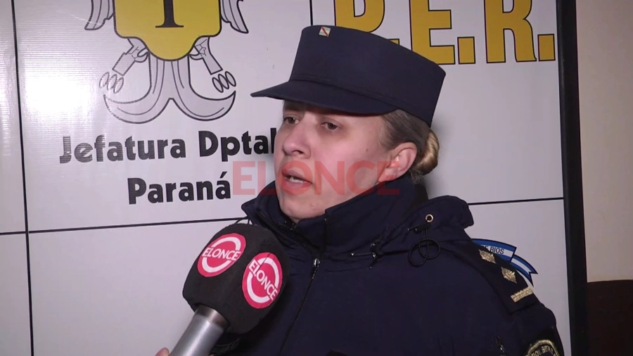 Cecilia Galeano, subjefe de Operaciones de la Departamental Paran&aacute;. Foto: Elonce.