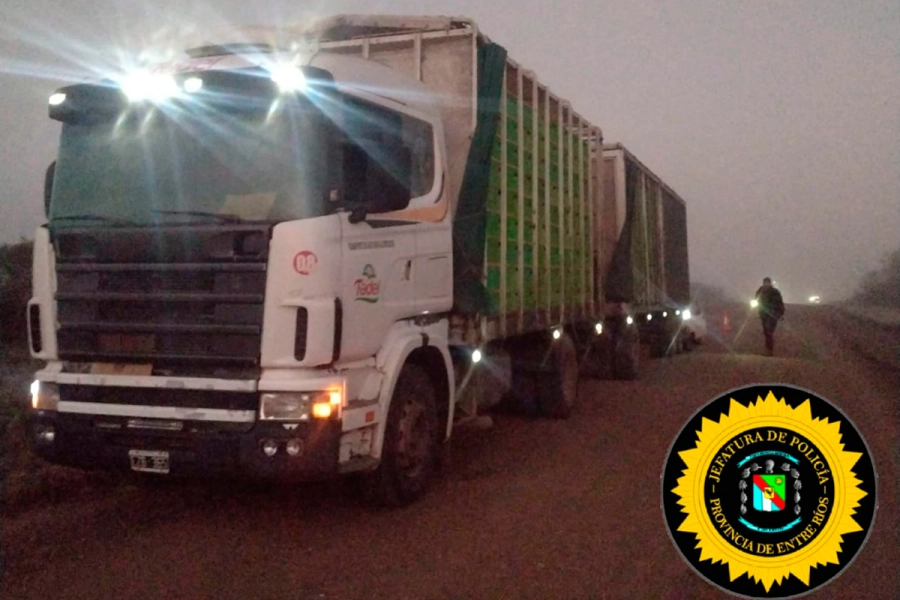 Siniestro vial en la Ruta Provincial 25 (foto Policía de Entre R&iacute;os)