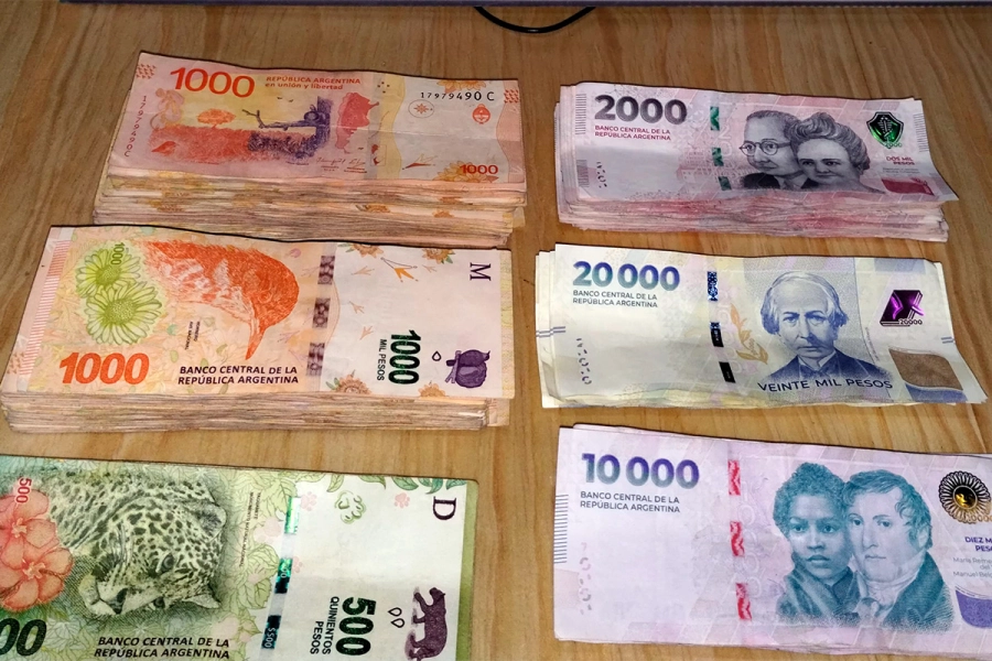 Dinero incautado en Santa Elena. PER