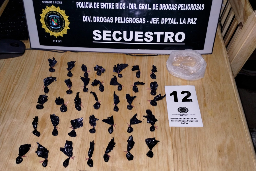 Droga incautada en Santa Elena. PER