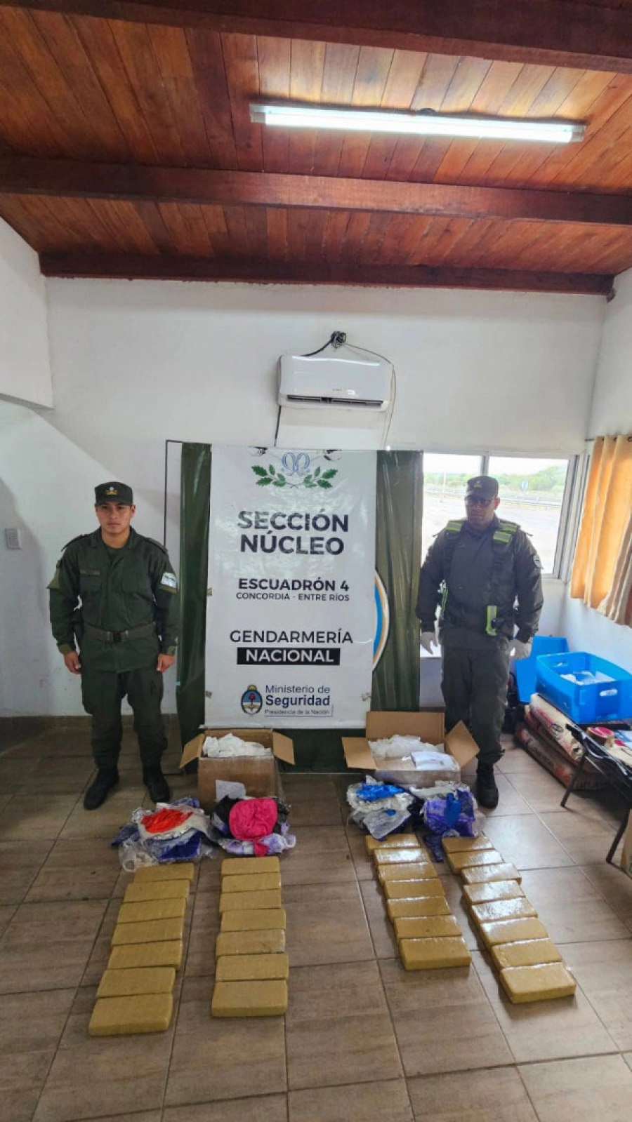 Marihuana incautada. Gendarmer&iacute;a Nacional