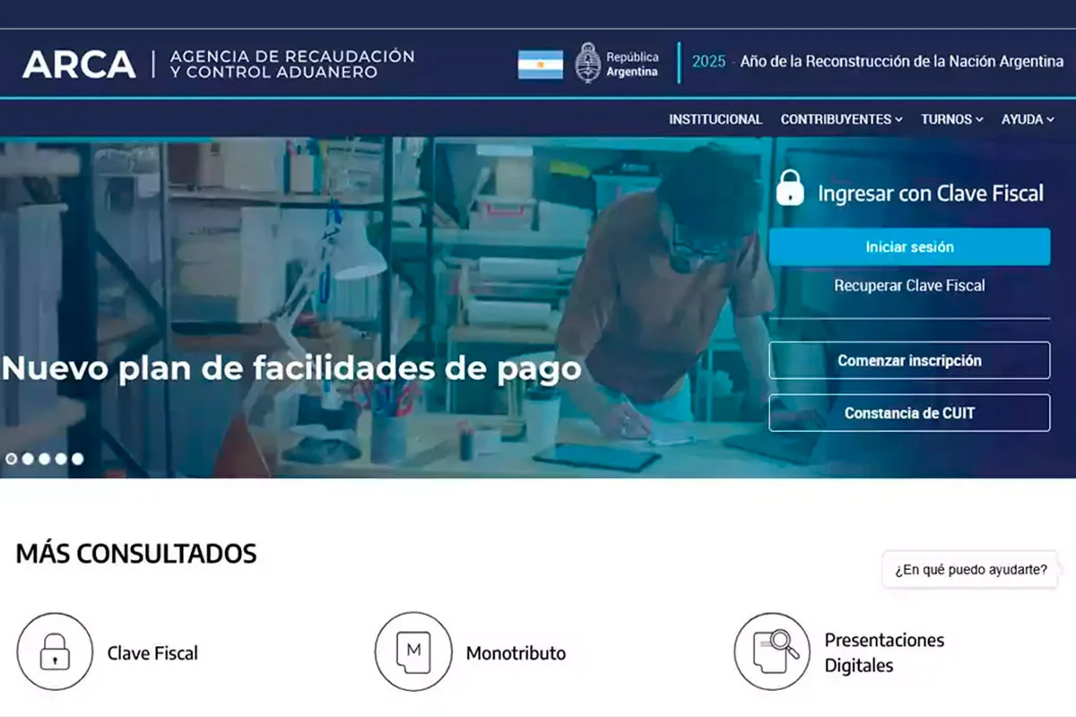 ARCA lanzó plan de pago de deudas.