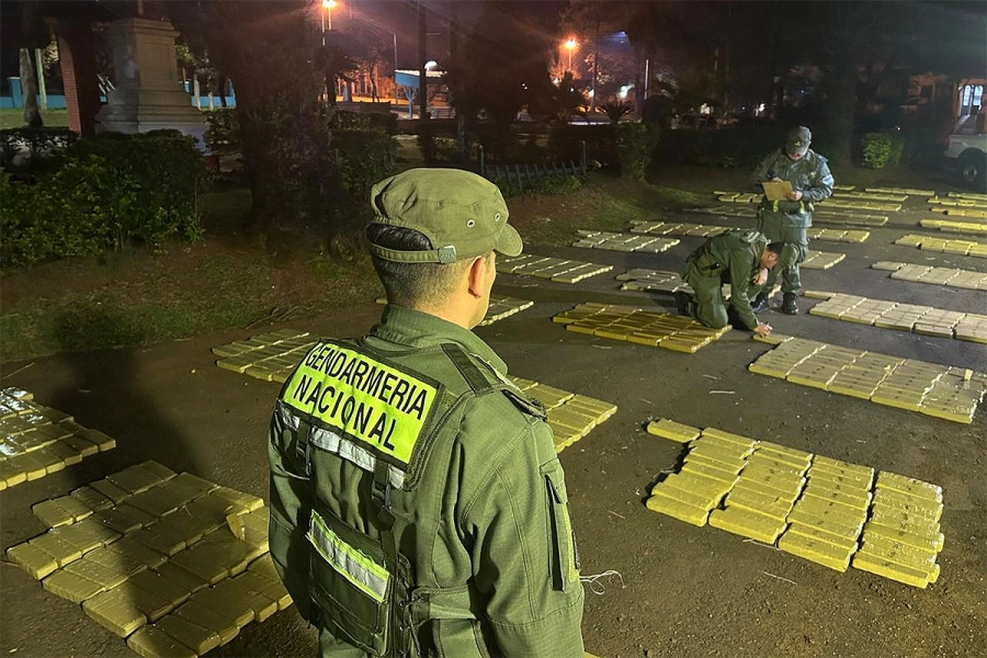 Marihuana incautada en Misiones. Gendarmer&iacute;a Nacional