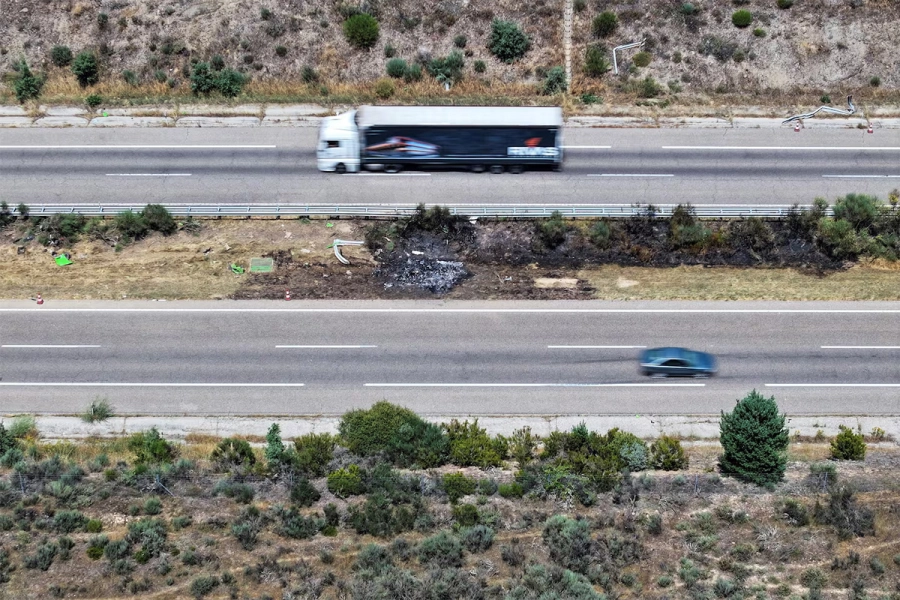 El lugar de la tragedia