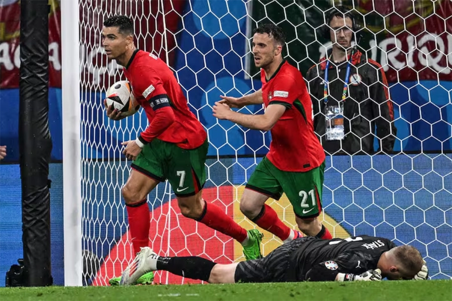 Jota jug&oacute; en la Selecci&oacute;n de Portugal junto a Cristiano Ronaldo