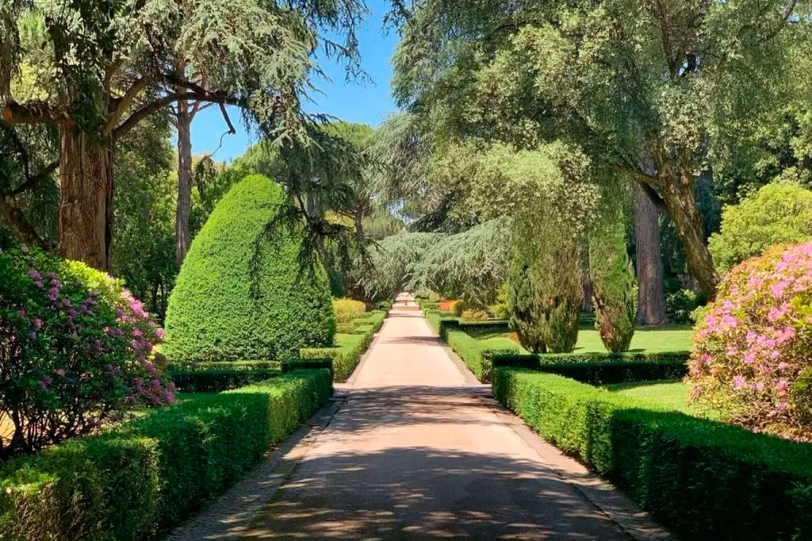 Los jardines de Barberini en Castel Gandolfo.