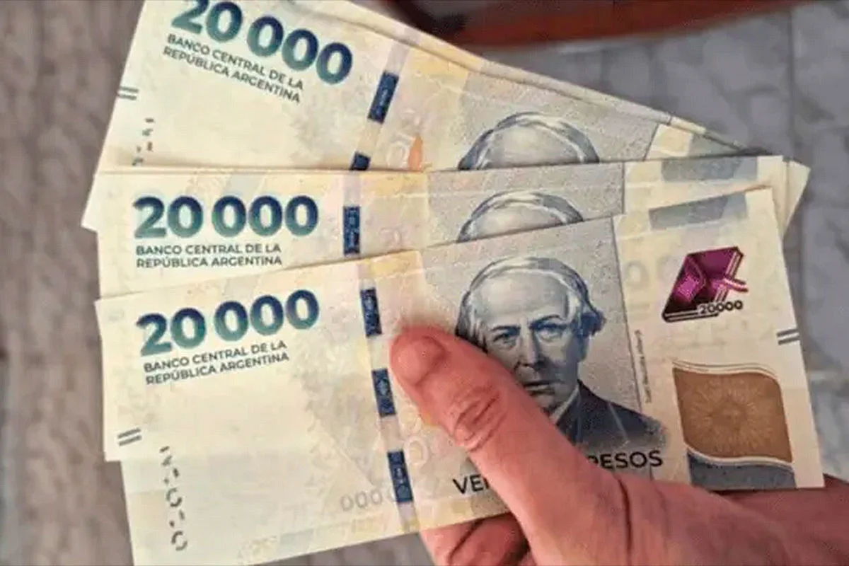 Billetes de 20.000 pesos