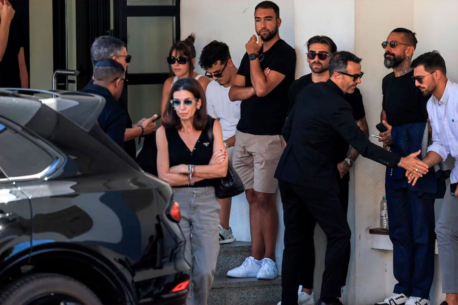 El llanto de la familia y amigos de Diogo Jota en su funeral. (Foto: EFE)